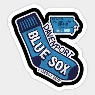 Davenport Blue Sox Baseball Team Sticker